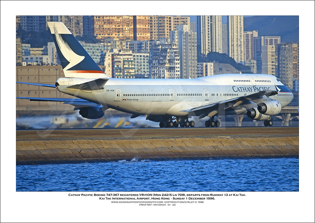 VR-HON- Cathay Pacific Boeing 747-367  (Msn 24215 Ln 709) - 01