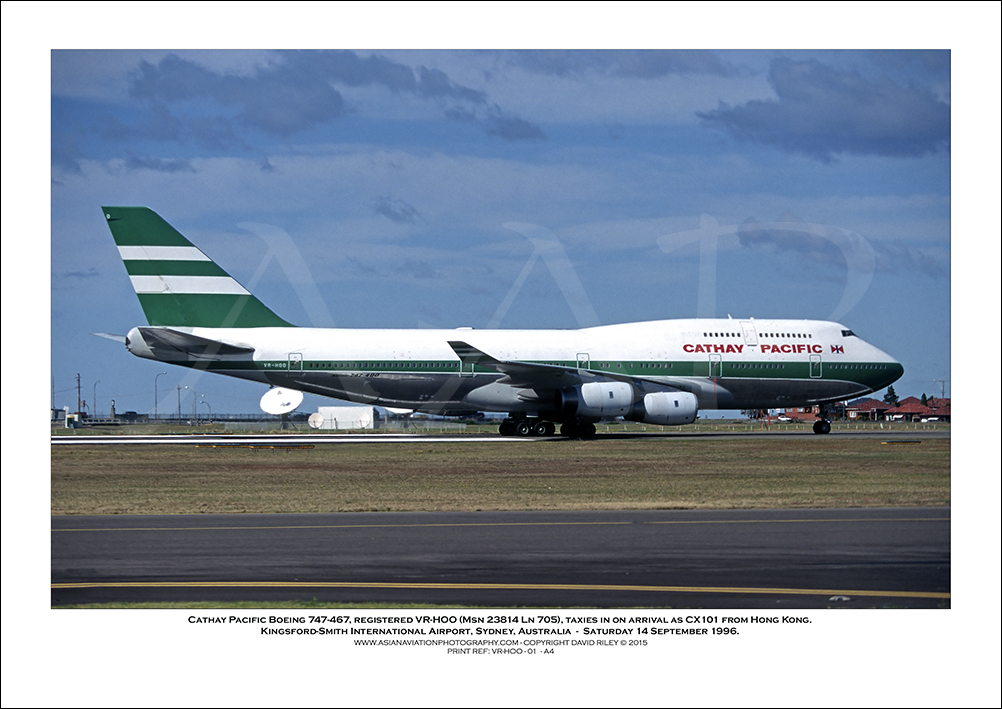 VR-HOO - Cathay Pacific Boeing 747-467  (Msn  23814 Ln 705) - 01