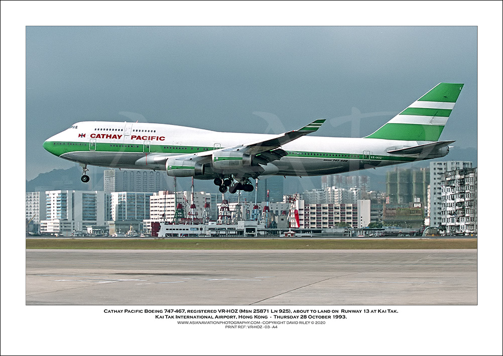 VR-HOZ- Cathay Pacific Boeing 747-467  (Msn 25871 Ln 925) - 03