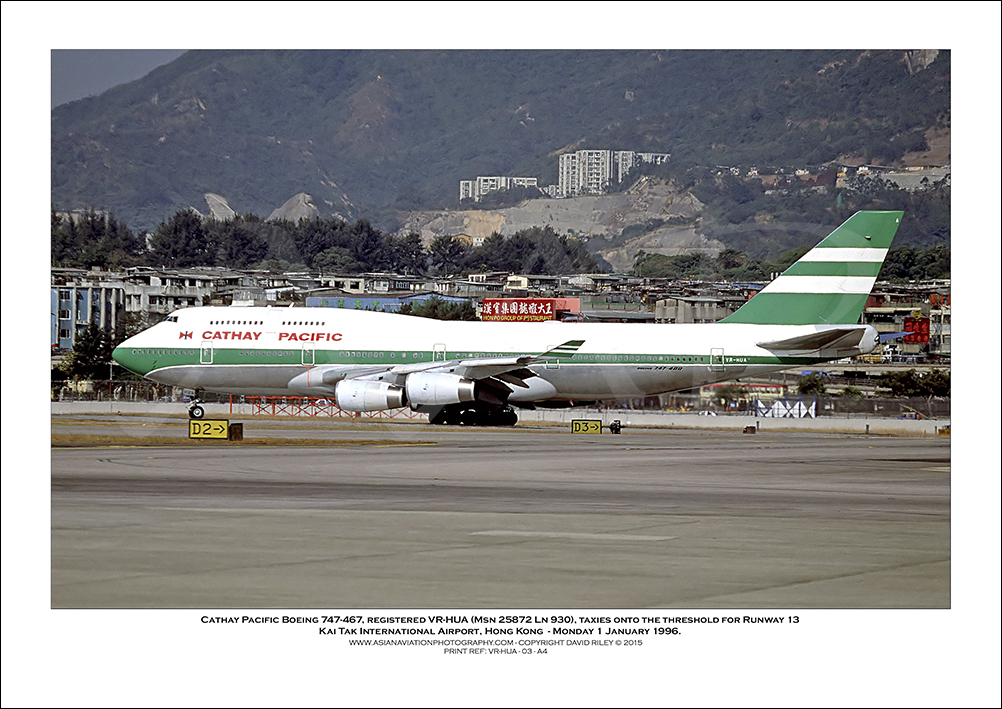 VR-HUA - Cathay Pacific Boeing 747-467  (Msn 25872 Ln 930) - 03