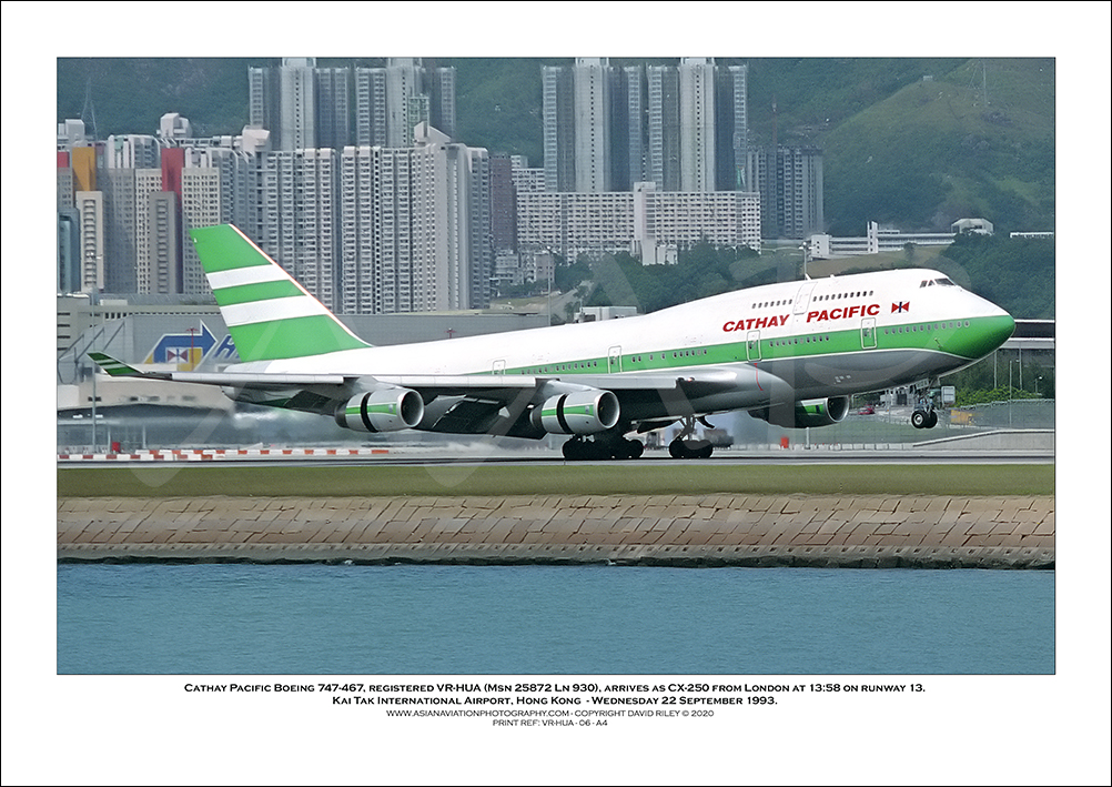 VR-HUA - Cathay Pacific Boeing 747-467  (Msn 25872 Ln 930) - 06