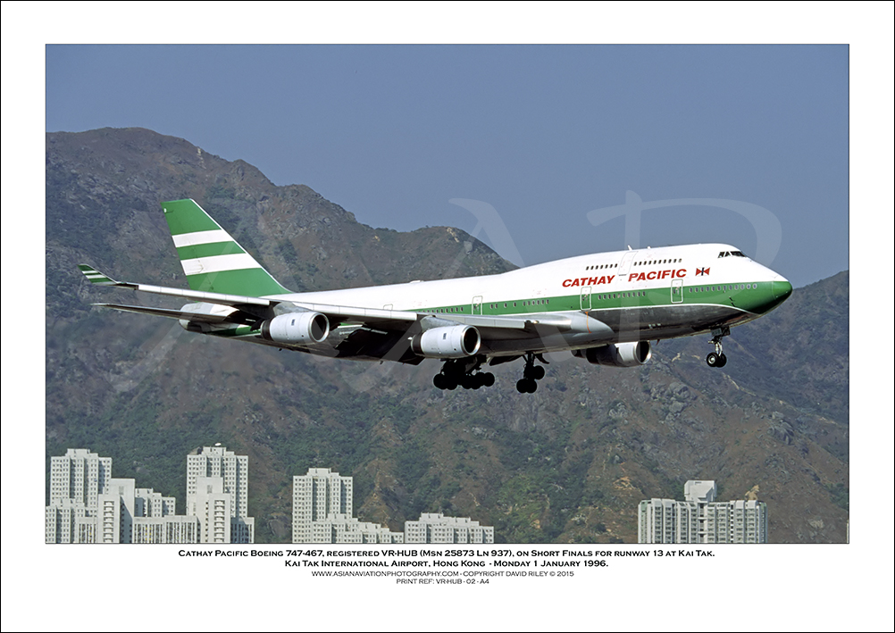 VR-HUB - Cathay Pacific Boeing 747-467  (Msn 25873 Ln 937) - 02