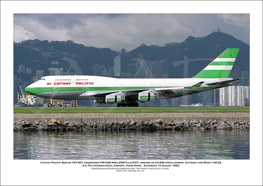 VR-HUB - Cathay Pacific Boeing 747-467  (Msn 25873 Ln 937) - 03