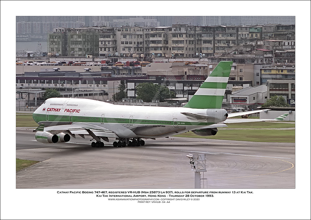 VR-HUB - Cathay Pacific Boeing 747-467  (Msn 25873 Ln 937) - 04