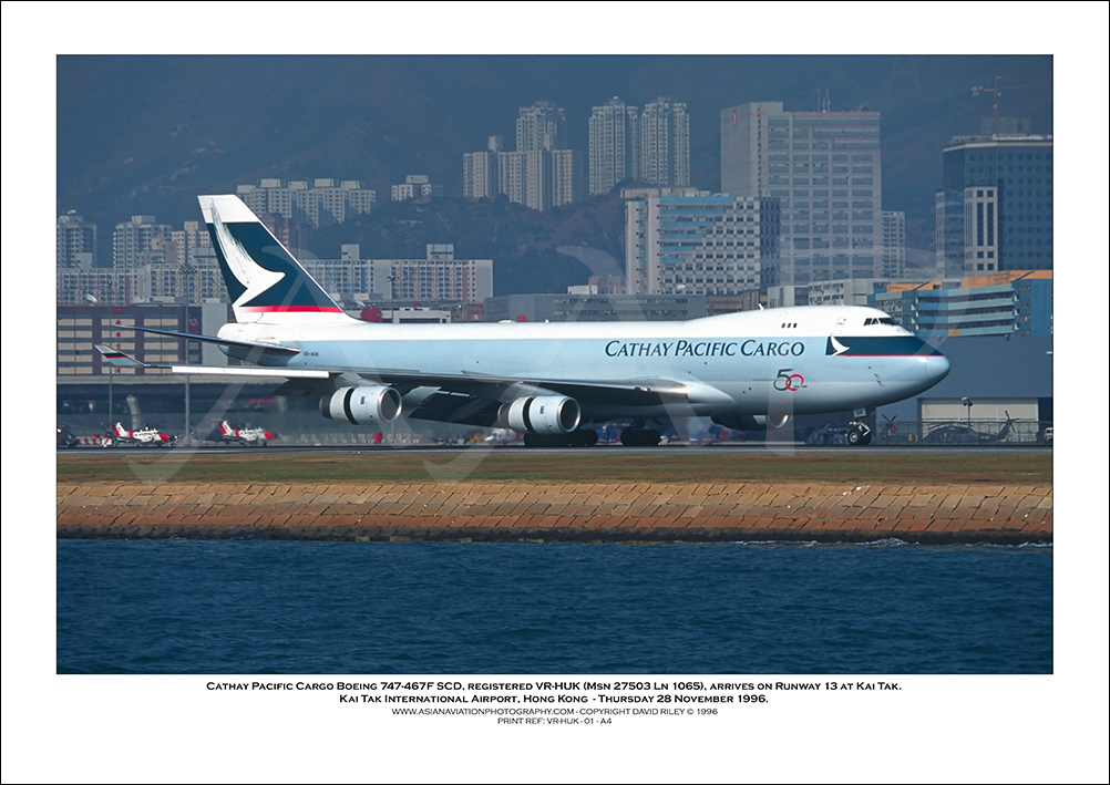 VR-HUK- Cathay Pacific Boeing 747-467F SCD  (Msn 27503 Ln 1065) - 01