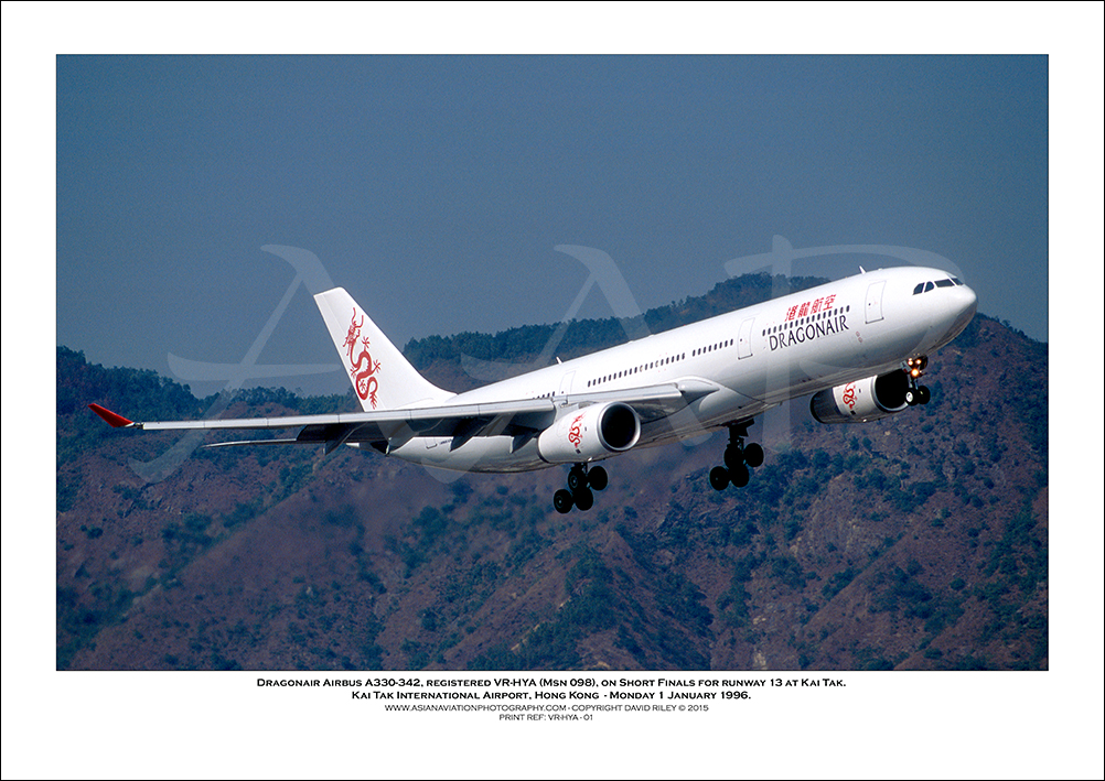VR-HYA - Dragonair Airbus A330-342  (Msn 98) - 01
