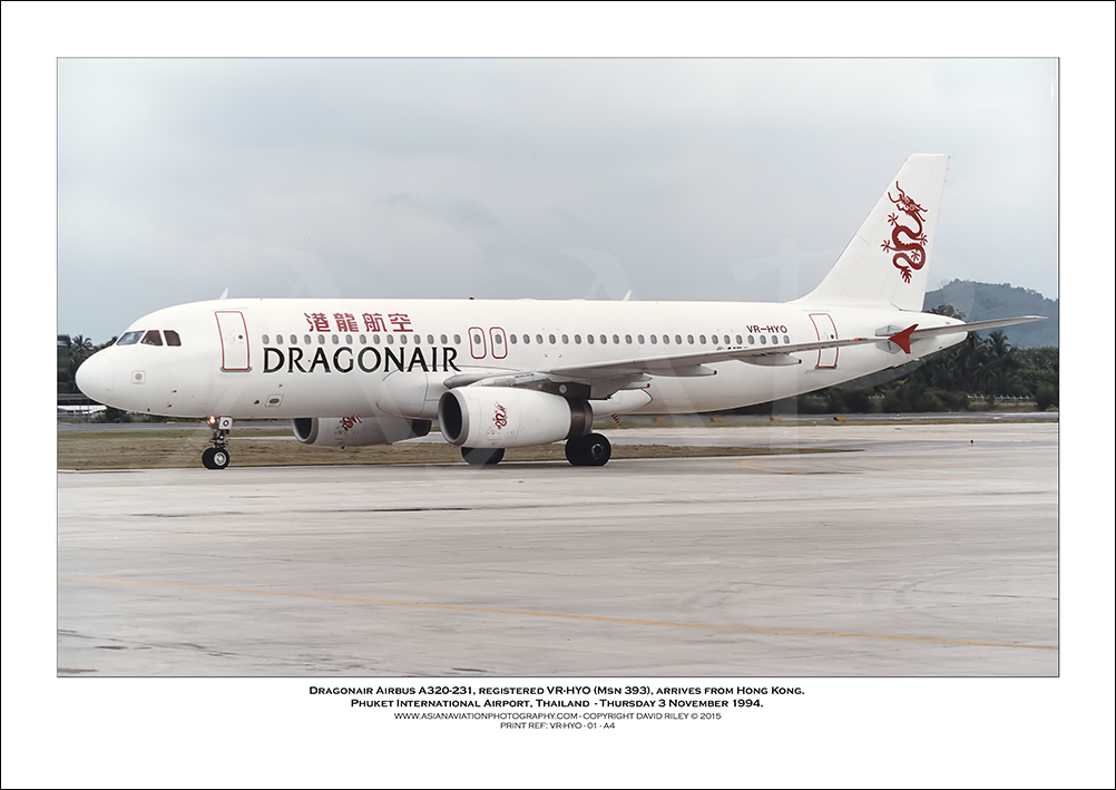 VR-HYO - Dragonair Airbus A320-231  (Msn 393) - 02