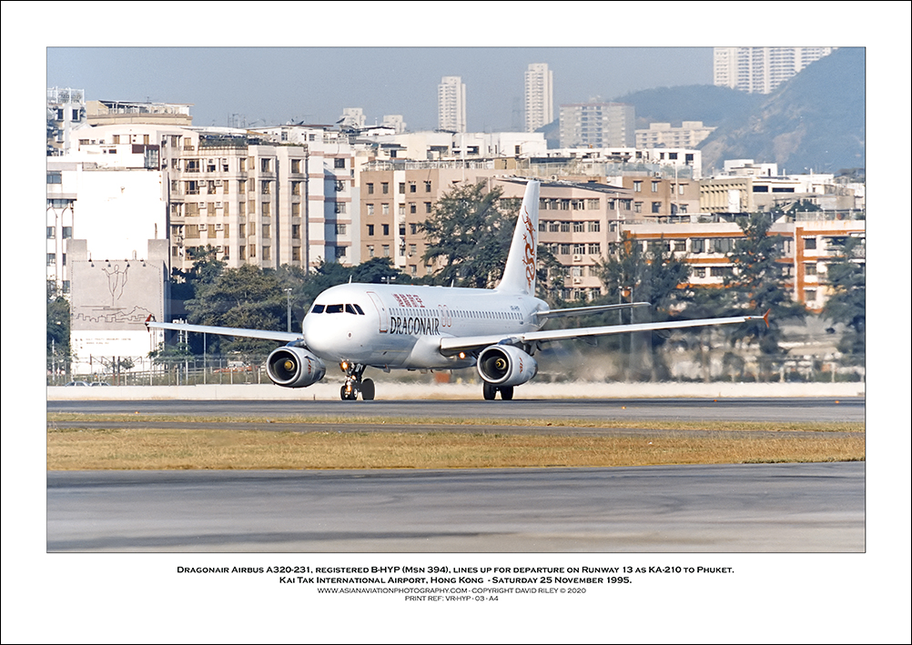 VR-HYP - Dragonair Airbus A320-232  (Msn 394) - 03