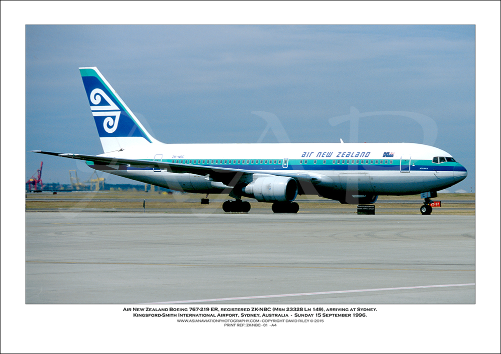 ZK-NBC - Air New Zealand Boeing 767-219 ER  (Msn 23328 Ln 149) - 01