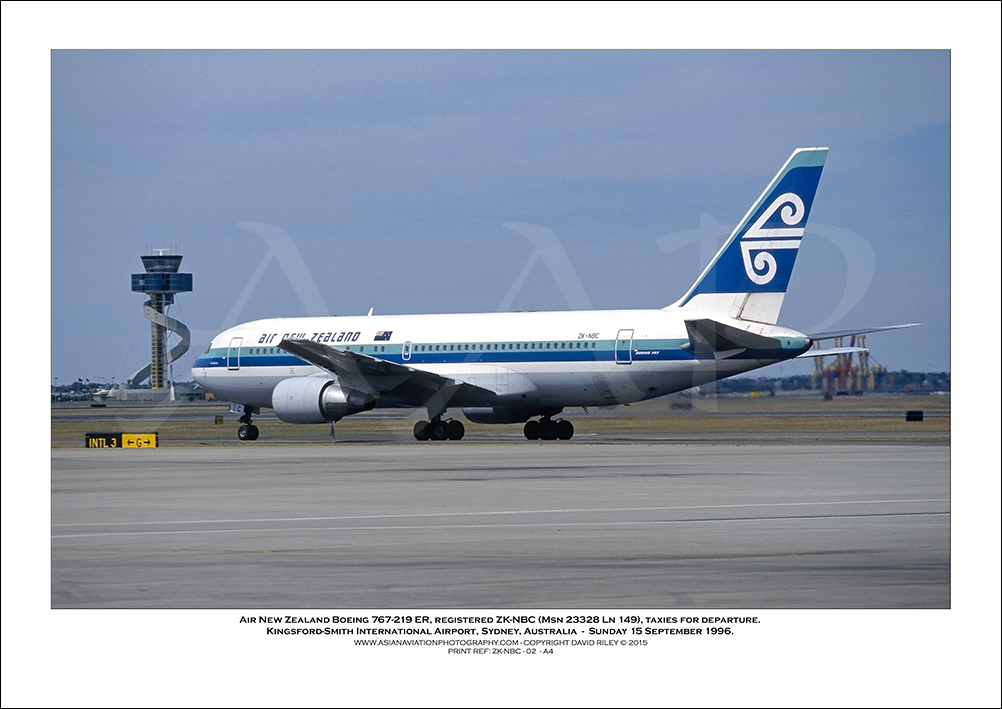 ZK-NBC - Air New Zealand Boeing 767-219 ER  (Msn 23328 Ln 149) - 02