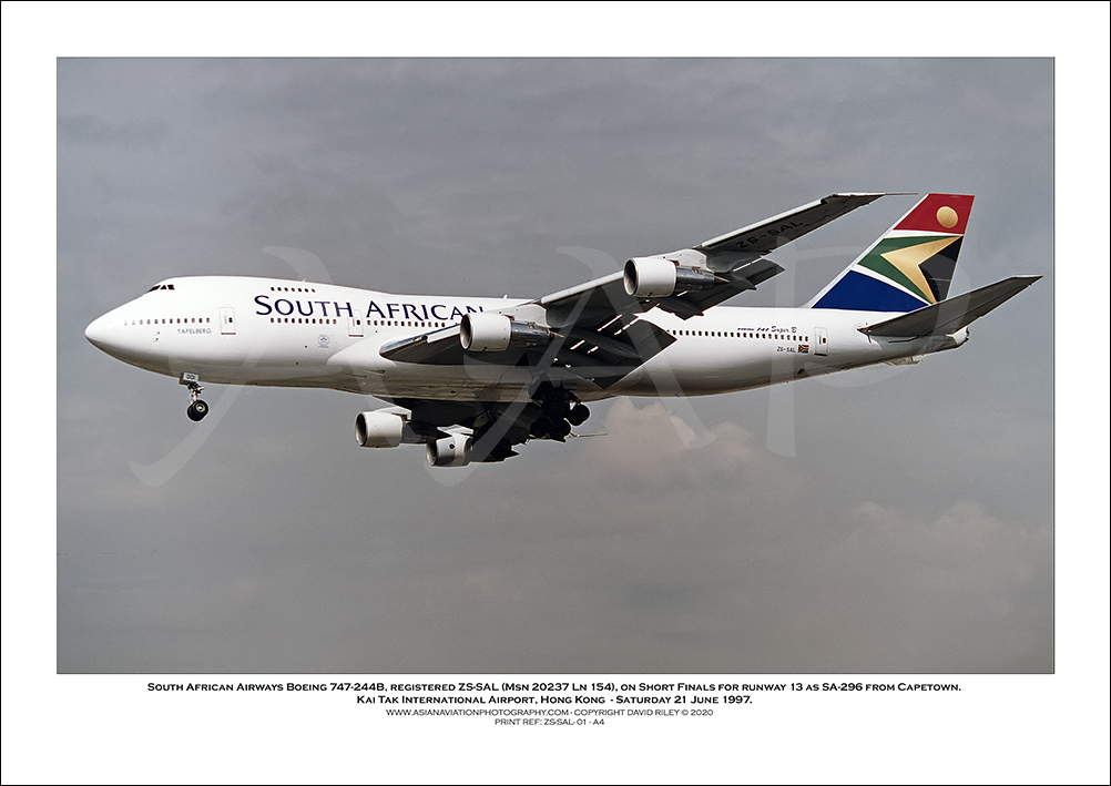 ZS-SAL - South African Airways Boeing 747-244B  (Msn 20237 Ln 154) - 01